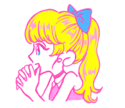 Kawaii girl Sticker sticker #6916109