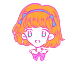 Kawaii girl Sticker sticker #6916111