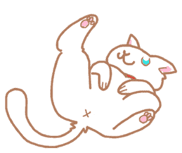 White Cat Chiroru sticker #6916153