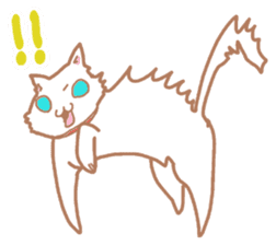 White Cat Chiroru sticker #6916155