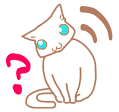 White Cat Chiroru sticker #6916157