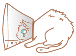 White Cat Chiroru sticker #6916160