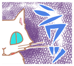 White Cat Chiroru sticker #6916164