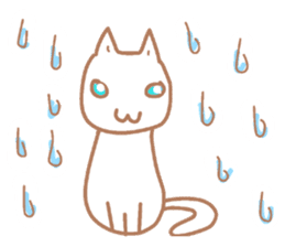 White Cat Chiroru sticker #6916168