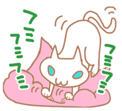 White Cat Chiroru sticker #6916180