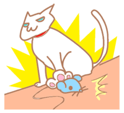 White Cat Chiroru sticker #6916187