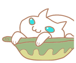 White Cat Chiroru sticker #6916188