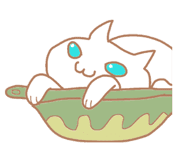 White Cat Chiroru sticker #6916188
