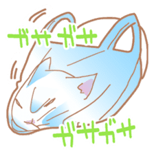 White Cat Chiroru sticker #6916189