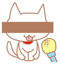 White Cat Chiroru sticker #6916190