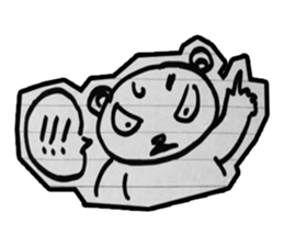 doodle bear sticker #6917353