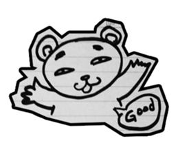 doodle bear sticker #6917354