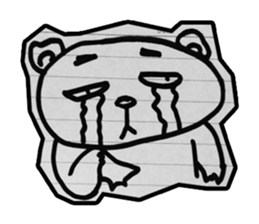 doodle bear sticker #6917356