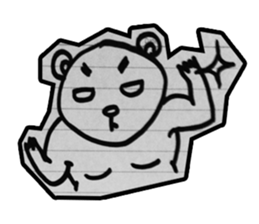 doodle bear sticker #6917360