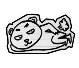 doodle bear sticker #6917365