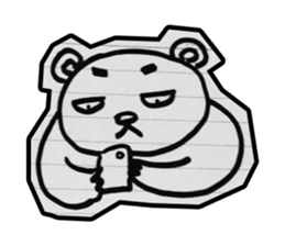 doodle bear sticker #6917370