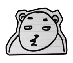 doodle bear sticker #6917373