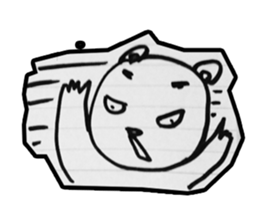 doodle bear sticker #6917379