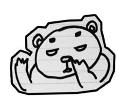 doodle bear sticker #6917381