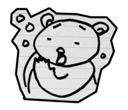 doodle bear sticker #6917382