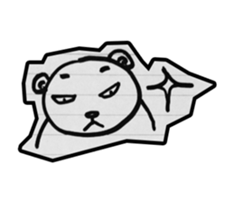 doodle bear sticker #6917384