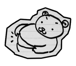 doodle bear sticker #6917386