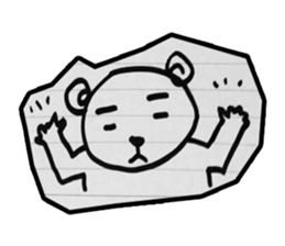 doodle bear sticker #6917387