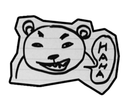 doodle bear sticker #6917390