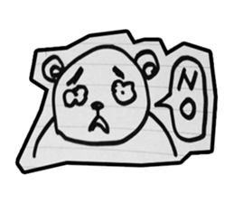 doodle bear sticker #6917391