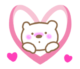 Modest bear sticker #6917646