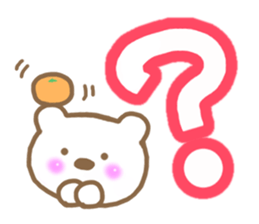 Modest bear sticker #6917650