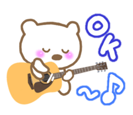 Modest bear sticker #6917651