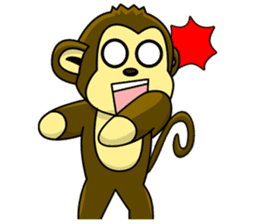 Juk Juk the funny monkey sticker #6917672