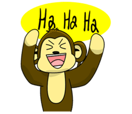 Juk Juk the funny monkey sticker #6917681