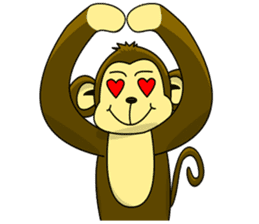 Juk Juk the funny monkey sticker #6917684