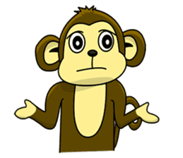 Juk Juk the funny monkey sticker #6917687