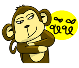 Juk Juk the funny monkey sticker #6917697