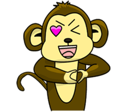 Juk Juk the funny monkey sticker #6917703