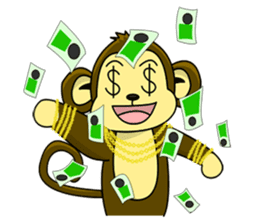 Juk Juk the funny monkey sticker #6917708