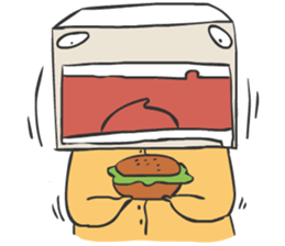 Crazy Box Head sticker #6918242