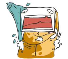 Crazy Box Head sticker #6918250