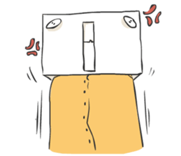 Crazy Box Head sticker #6918251