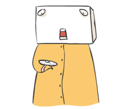 Crazy Box Head sticker #6918261