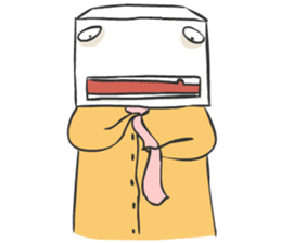 Crazy Box Head sticker #6918266