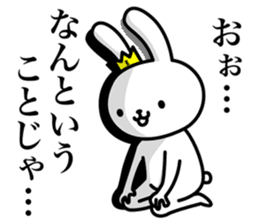 The king of rabbits sticker #6919566