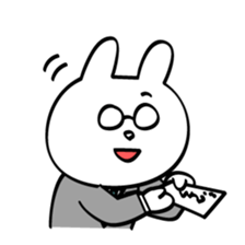 New employee rabbit Usamura sticker #6919796