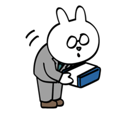 New employee rabbit Usamura sticker #6919803