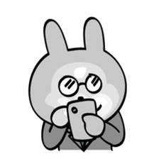 New employee rabbit Usamura sticker #6919822