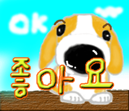 The hanamaruwanko(Hangul) sticker #6920314