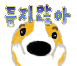 The hanamaruwanko(Hangul) sticker #6920348